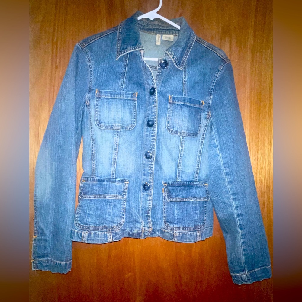 Women’s St. John’s Bay Stretch Denim Jacket Medium
